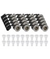 20 stuks inbouwspot Inno88 - Inclusief 6W RA97 GU10, geborsteld aluminium, IP44, goedgekeurd voor isolatie