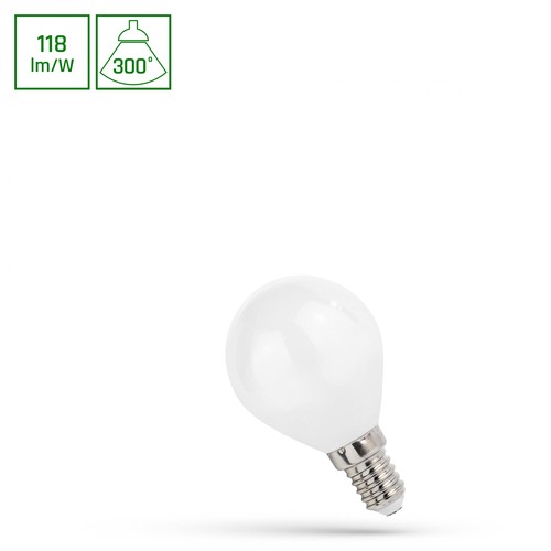 E14 5,5W LED kogellamp - P45, hoge efficiëntie