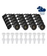 20 stuks LEDlife inbouwspot Inno88 Buiten - Inclusief 6W GU10, Zwart, IP44, goedgekeurd voor isolatie