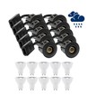 10 stuks LEDlife inbouwspot Inno88 Buiten - Inclusief 6W GU10, Zwart, IP44, goedgekeurd voor isolatie