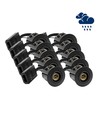 10 stuks GU10 inbouwspot Inno88 Buiten - Zwart, IP44, goedgekeurd voor isolatie