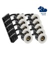 10 stuks GU10 inbouwspot Inno88 Buiten - Wit, IP44, geschikt voor installatie in isolatie