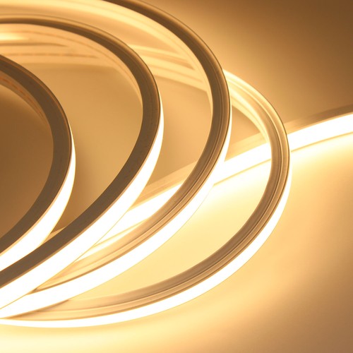 5m 7,5W/m AnyCut Neon Flex 10x10 Warm wit LED strip - 12V DC, geen knipafstand