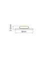 5m 9,6W/m LED-strip - 12V DC, 11000K, extra koud, 120 LED's per meter