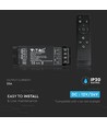 LED dimmer met RF afstandsbediening, 25A - 12V/24V, synchroniseerbaar, geheugenfunctie, IP20