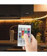 RGBW Sync Controller met 24-knops RF afstandsbediening - 12V/24V, 4 kanalen, RJ45 synchronisatie, IP20