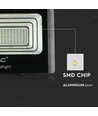 60W zonne-energie LED breedstraler - 1650lm, IP65, 4000K, zwart, incl. zonnepaneel en afstandsbediening