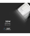60W zonne-energie LED breedstraler - 1650lm, IP65, 4000K, zwart, incl. zonnepaneel en afstandsbediening