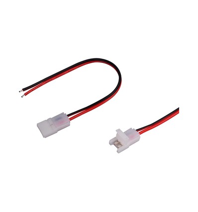 8mm connector voor LED strip - Single head, voor 8mm enkelkleurige strip