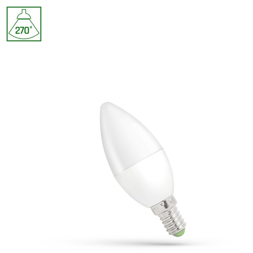 E14 1W LED kaarslamp - 6000K (Koud wit)