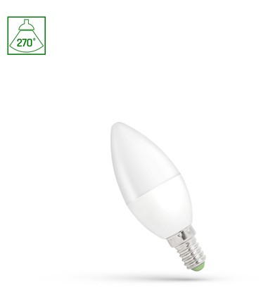 E14 1W LED kaarslamp - 6000K (Koud wit)