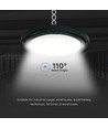 200W LED high bay, 120lm/W - IP65, 4000K, Ø31cm, zwarte afwerking