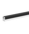 120cm 40W LED lichtlijn - 107lm/W, Zwart, IP20, IK08, doorvoerbedraad, 4000K