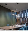 120cm 40W LED lichtlijn - 107lm/W, Zwart, IP20, IK08, doorvoerbedraad, 4000K