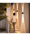 Solar wandlamp - IP54, zwart, up/down, schemersensor
