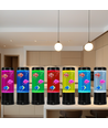 Vissenlamp RGB 23 cm hoog - Ø9 cm, perfect voor kinderen en kinderlijke zielen
