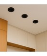 18W Glarevrije RA90 CCT Downlight Ø106mm - 3 lichtkleuren, zwarte voorkant, Gat: Ø95mm, Honeycomb