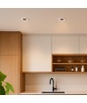 18W Glarevrije RA90 CCT Downlight Ø106mm - 3 lichtkleuren, zwarte voorkant, Gat: Ø95mm, Honeycomb
