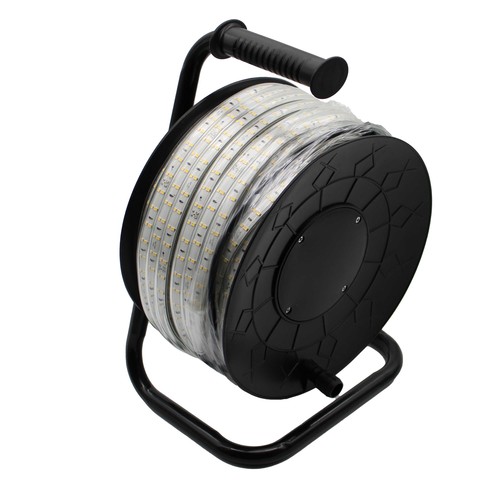50m LED-werkverlichtingsstrip op haspel ECO - 230V, IP67, 120 LED/m, 9W/m, 1320 lm/m