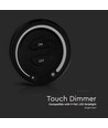 Touch dimmer voor LED strips, zwart - Draadloos, batterijgevoed, voor 12V/24V, wandmontage