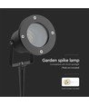 GU10 tuinspot met grondpen - aluminium behuizing, zwart, IP65