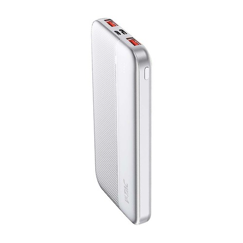 10000mAh Powerbank, 22.5W - Ultra slim, aluminium, wit, fast charger