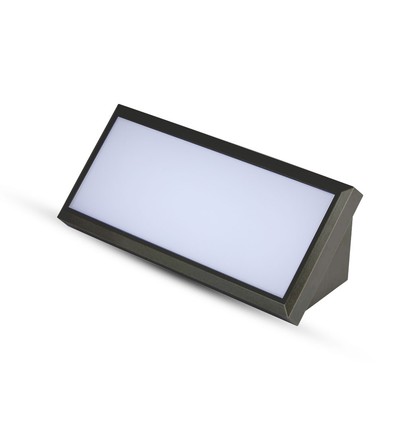 12W LED wandlamp - IP65, 1250lm, 110 graden, buiten, grijs/zwarte behuizing