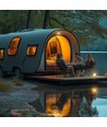 Lumina Campo draagbare campinglamp met zonnecellen - RGB+CCT, powerbank, oplaadbaar, dimbaar