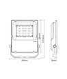 60W RGB+CCT Zigbee/Hue breedstraler - Hue compatibel, werklamp