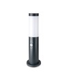 Paaltjeslamp met PIR-sensor E27 - Roestvrijstalen behuizing (45 cm), Grijs, IP44