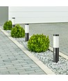 Paaltjeslamp met PIR-sensor E27 - Roestvrijstalen behuizing (45 cm), Grijs, IP44