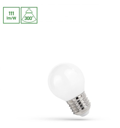 E27 5,5W LED-kogellamp P45 - Kooldraad