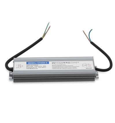 200W / 12V DC voeding - 16,6A, IP67 waterdicht