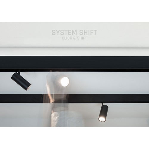 SHIFT Spot M - licht 44x157x178mm, 10W, 24°, zwart, DALI