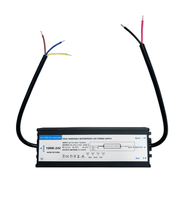 100W / 24V DC dimbare voeding - 4.17A, IP67, Triac