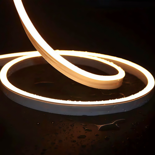 8,5W per meter 8x16 CLIP-ON Neon Flex LED - 24V DC, warm wit, IP67