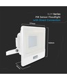 30W LED-breedstraler met sensor - Wit, werklamp, Samsung LED-chip