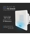 30W LED-breedstraler met sensor - Wit, werklamp, Samsung LED-chip