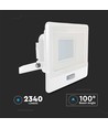 30W LED-breedstraler met sensor - Wit, werklamp, Samsung LED-chip