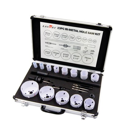 Gatenzagenset 13-delig - Ø16-76mm, aluminium koffer