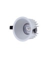 10W Ø8,5cm inbouwspot dimbaar RA99 - IP54, zaagmaat: Ø7,5 cm, afmetingen: Ø8,5 cm, witte rand