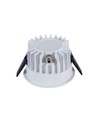 10W Ø8,5cm DimToWarm inbouwspot RA94 - Zaaggat: Ø7,5 cm, Afmetingen: Ø8,5 cm, Witte rand