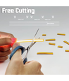 5m 10W/m FreeCut COB Warm wit LED strip - 12V DC, geen snijafstand