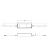 Snappy 100W / 24V DC voeding - 4.16A, IP67 waterdicht, Waterdicht