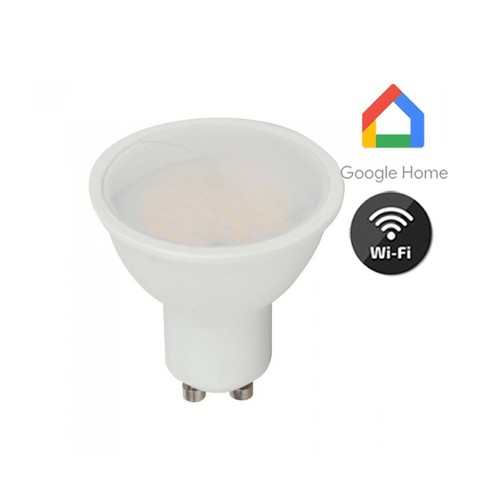 V-Tac 5W Smart Home LED-lamp - Tuya/Smart Life, werkt met Google Home, Alexa en smartphones, GU10 Spot