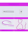8W per meter Paars 8x16 CLIP-ON Neon Flex LED - 24V DC, IP67