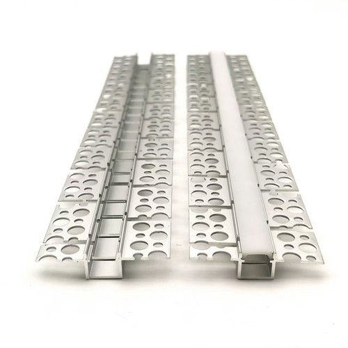 Flexibel stucwerk aluminium profiel voor LED strips - 2 meter, incl. cover