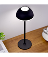 Oplaadbare LED tafellamp Binnen/buiten - Zwart, touch dimbaar, 3-in-1, IP54 buiten
