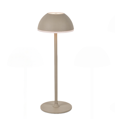 Oplaadbare LED tafellamp Binnen/buiten - Beige, touch dimbaar, 3-in-1, IP54 buiten