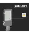 V-Tac 30W LED straatlamp - Ø50/Ø60mm, Samsung chip, IP65, grijs huis